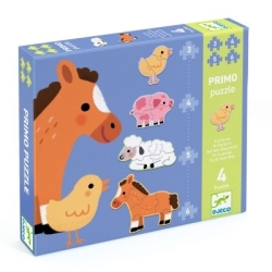 Puzzle primo 4-6-9 pièces - A la ferme