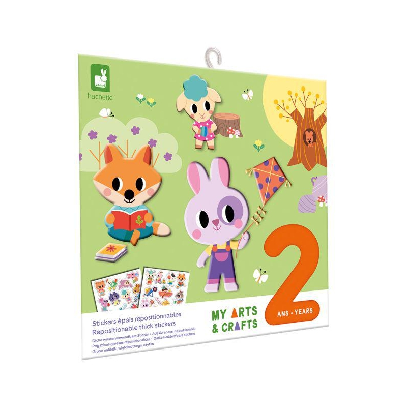 Stickers repositionnables 18 mois - Le jardin