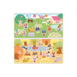 Stickers repositionnables 18 mois - Le jardin