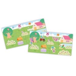 Stickers repositionnables 18 mois - Le jardin
