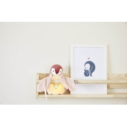 Peluche veilleuse - Manchot Rose