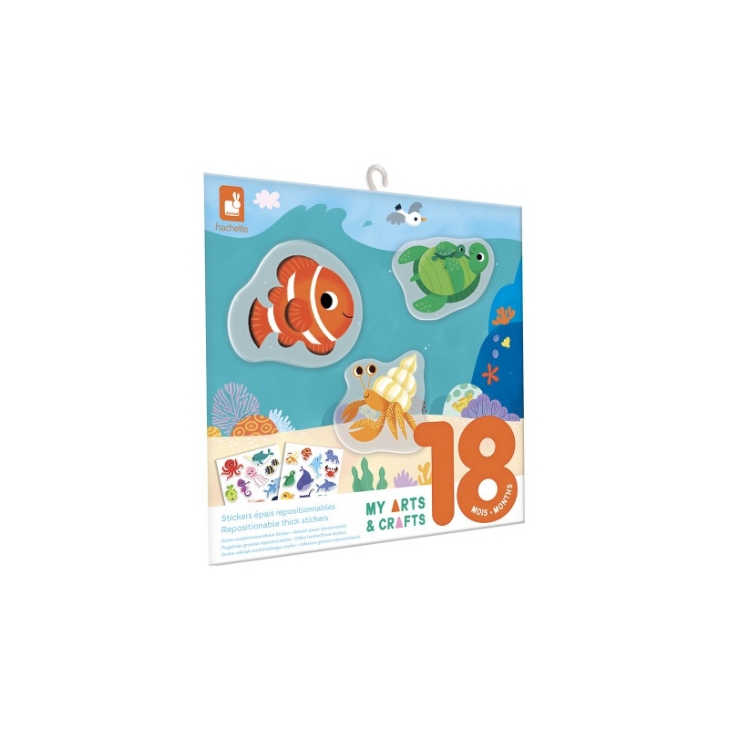 Stickers repositionnables 18 mois - La mer