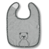 Bavoir velcro Baylee gris