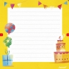 Carte postale puzzle  - Anniversaire chat