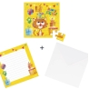 Carte postale puzzle  - Anniversaire chat