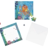 Carte postale puzzle  - Anniversaire poulpe