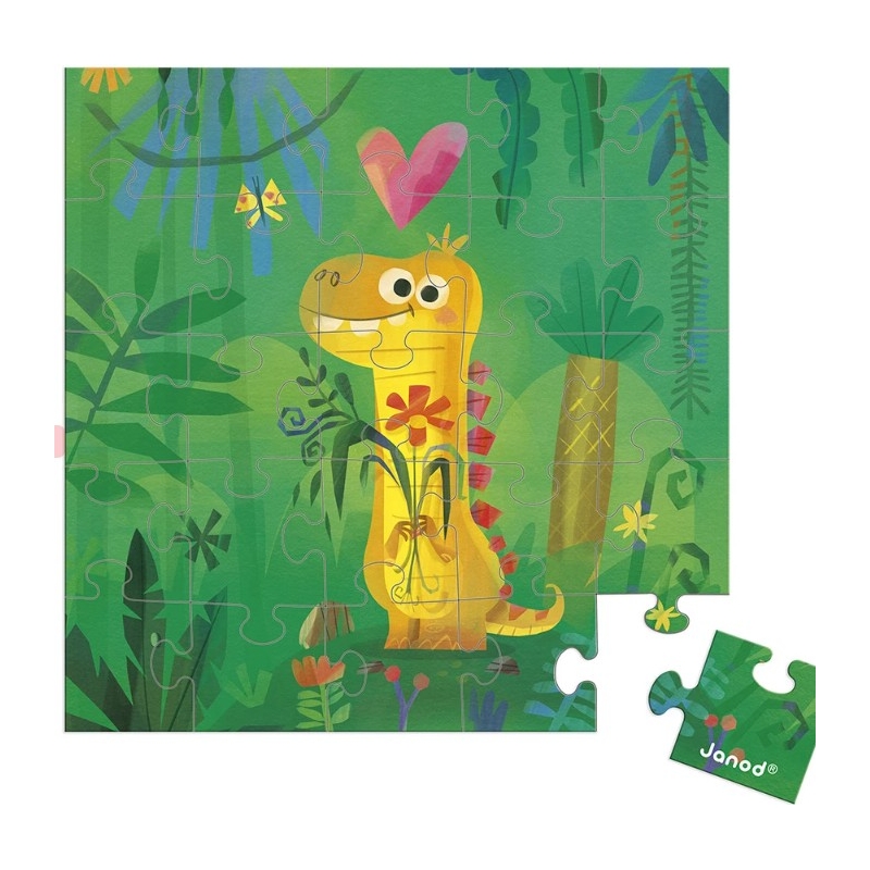 Carte postale puzzle  - Dino