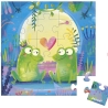 Carte postale puzzle  - Amour dans l'étang