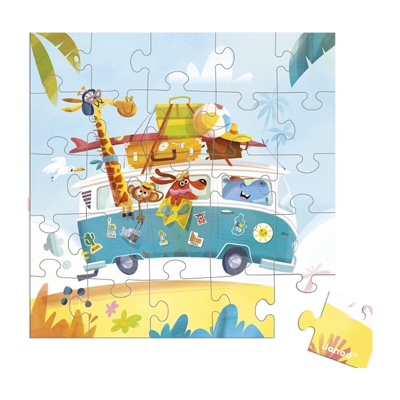 Carte postale puzzle  - Road trip