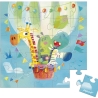 Carte postale puzzle  - Vol en montgolfière
