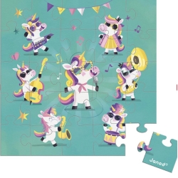 Carte postale puzzle  - Licornes en fête