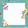 Carte postale puzzle  - Licornes en fête
