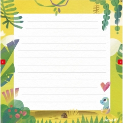 Carte postale puzzle  - Dino maman bébé