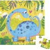 Carte postale puzzle  - Dino maman bébé