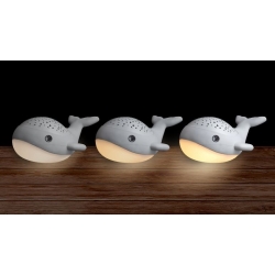 Veilleuse et projecteur d'étoile Willy Whale