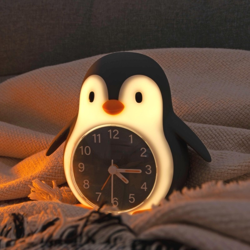 Veilleuse et réveil Poppy Penguin