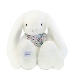 Lapin Fleurette - Blanc 35cm