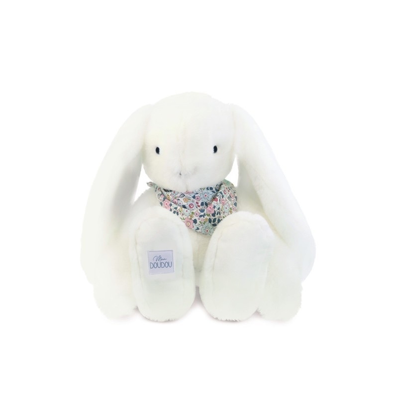 Lapin Fleurette - Blanc 35cm