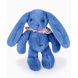 Lapin Fleurette - Bleu 25 cm