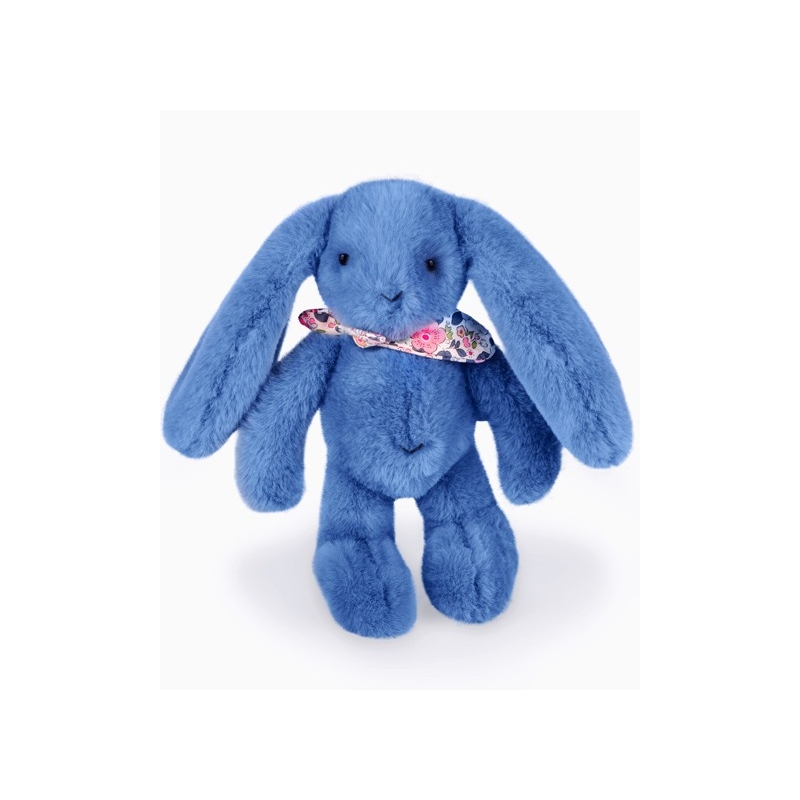 Lapin Fleurette - Bleu 25 cm