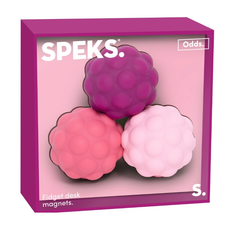 Speks - Balles Aimantées en silicone mauves