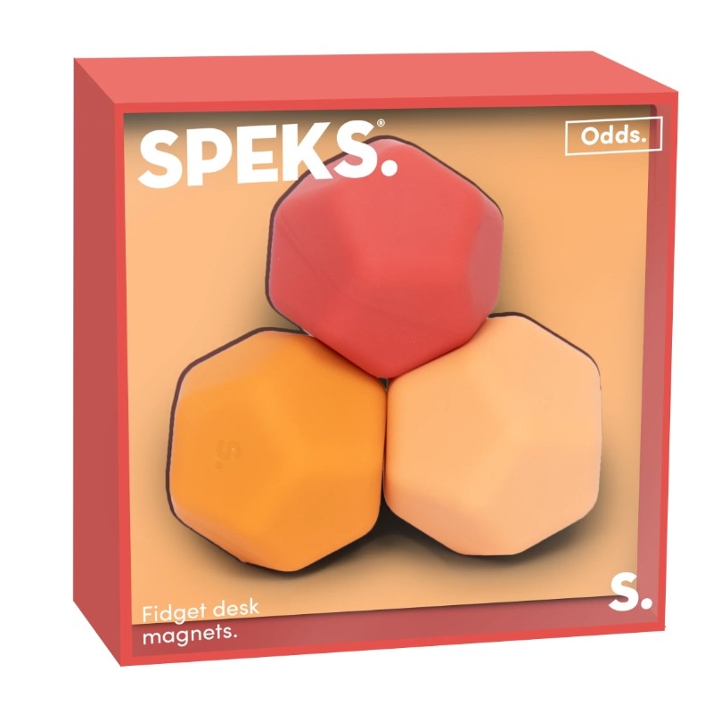 Speks - Balles Aimantées en silicone oranges