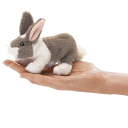 Marionnette à doigt Lapin bicolore