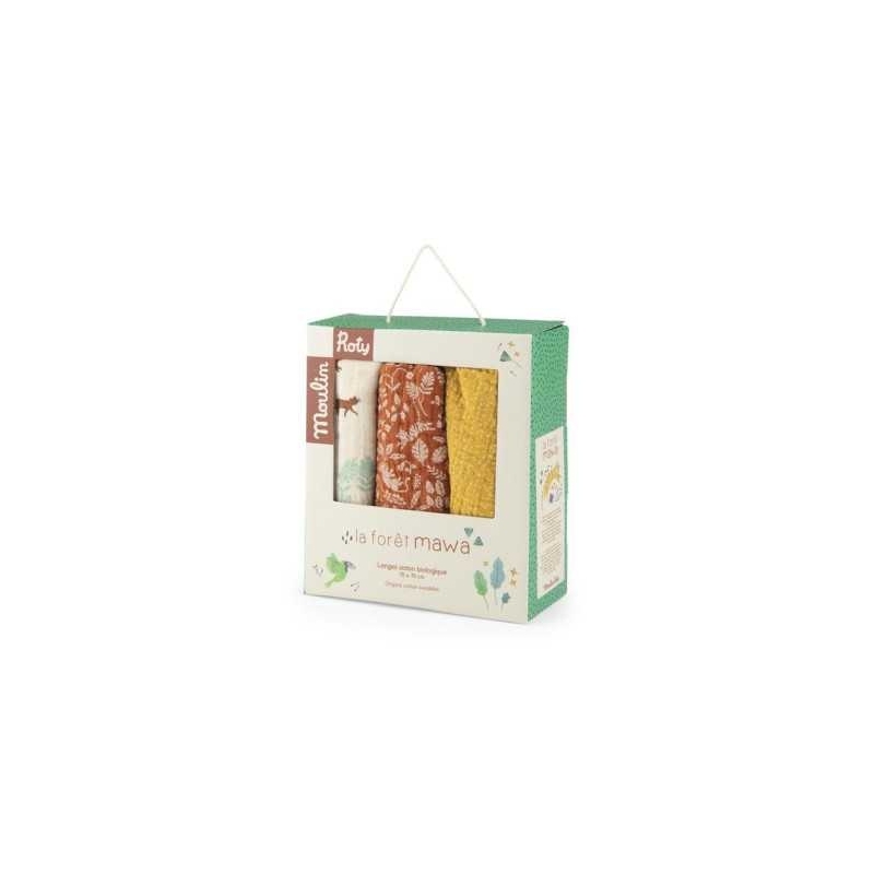 La forêt Mawa - Set de 3 langes tetra