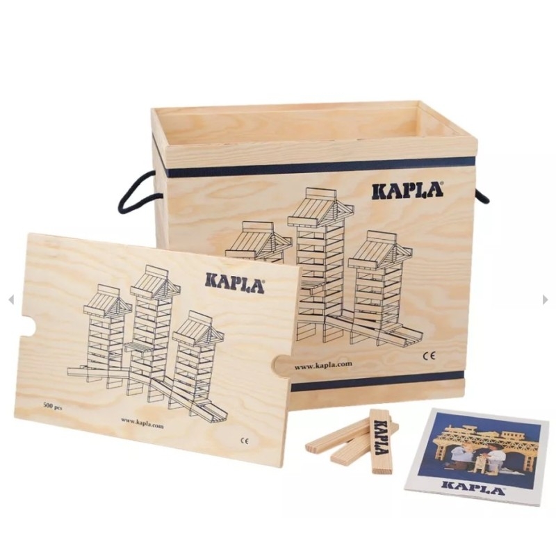 Kapla - Baril en bois 500  pièces nature