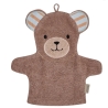 Gant de toilette marionnette ours