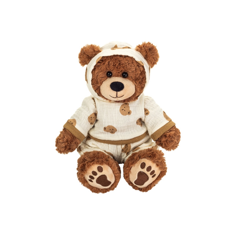 Ours brun souple en pyjama