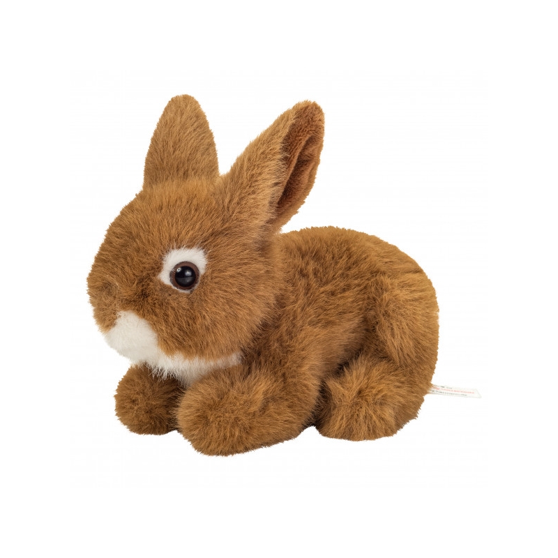 Lapin brun assis 17 cm
