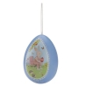 Petit oeuf bleu en métal