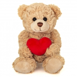 Ours avec coeur beige 20 cm