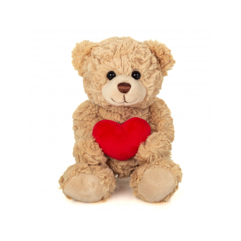 Ours avec coeur beige 20 cm