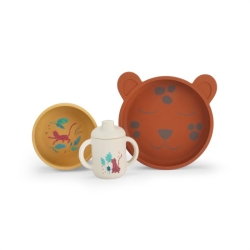 Set de vaisselle en silicone - La forêt Mawa