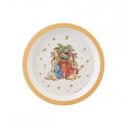 Pierre Lapin - Assiette plate orange