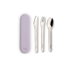 Citron - Set de 3 couverts avec étui en silicone Mauve