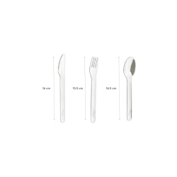 Citron - Set de 3 couverts avec étui en silicone Mauve