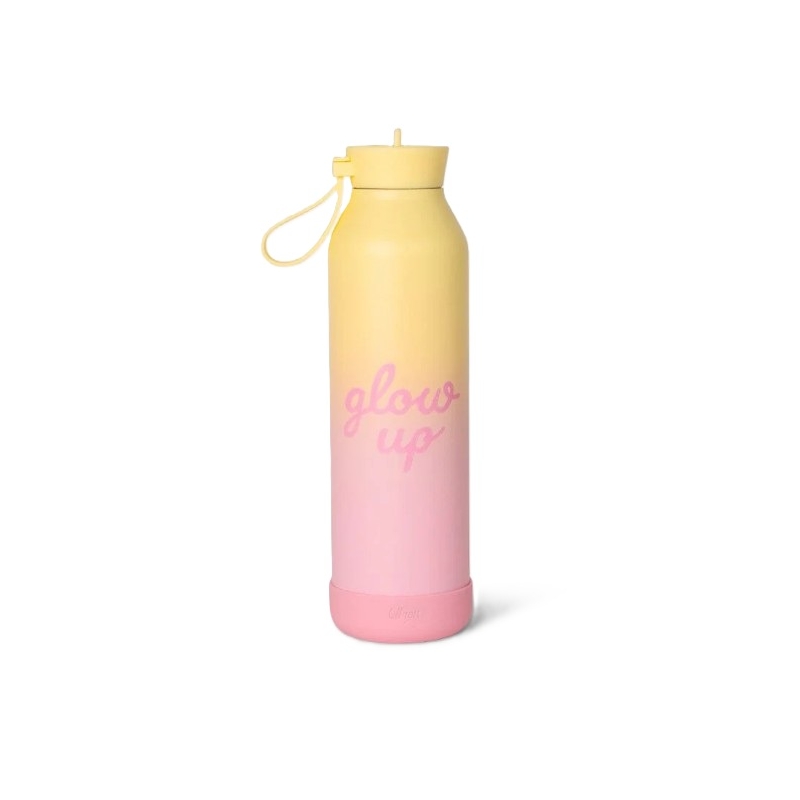 Citron - Gourde isotherme Glow Up Rose/jaune  350 ml