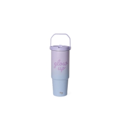 Citron - Gourde isotherme poignée 900ml Glow up Mauve/Bleu
