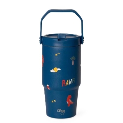 Citron - Gourde isotherme poignée 600ml Dinos