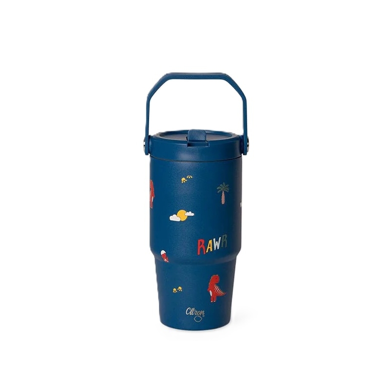 Citron - Gourde isotherme poignée 600ml Dinos