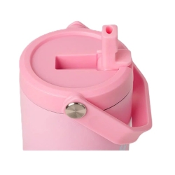 Citron - Gourde isotherme poignée 600ml Glow Up rose