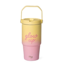 Citron - Gourde isotherme poignée 600ml Glow Up rose/jaune