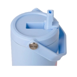 Citron - Gourde isotherme poignée 600ml Glow Up bleu