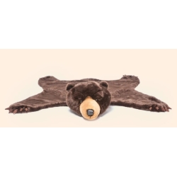 Tapis ours brun foncé Henry