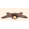 Tapis ours brun foncé Henry