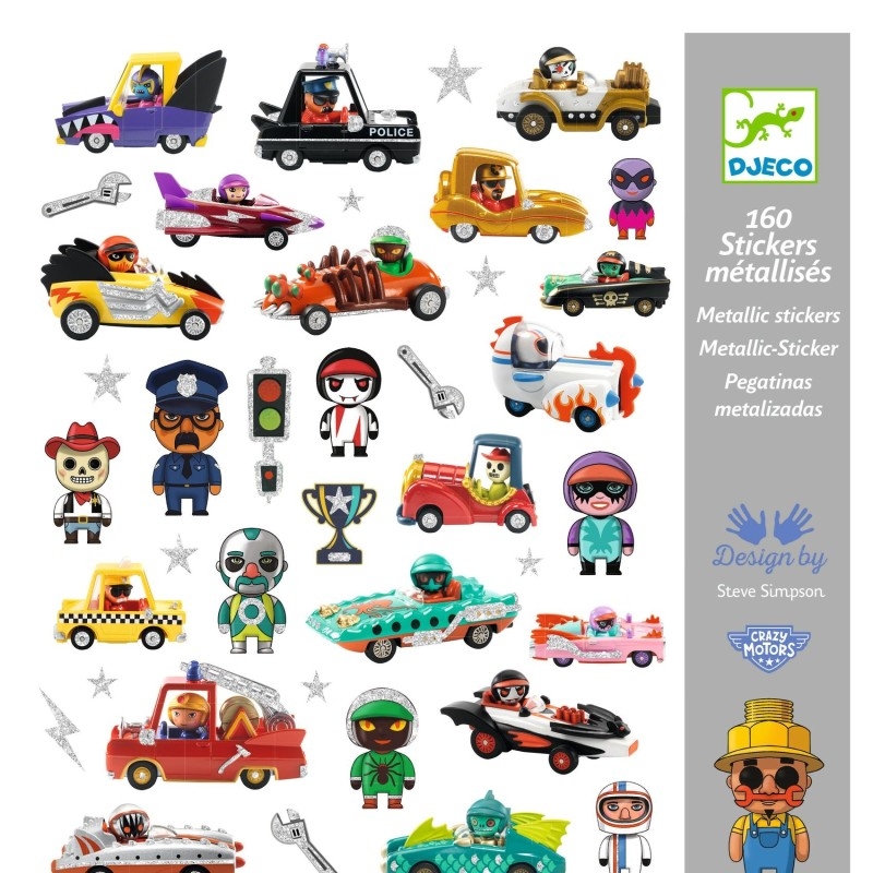 Stickers métallisés - Crazy Motors