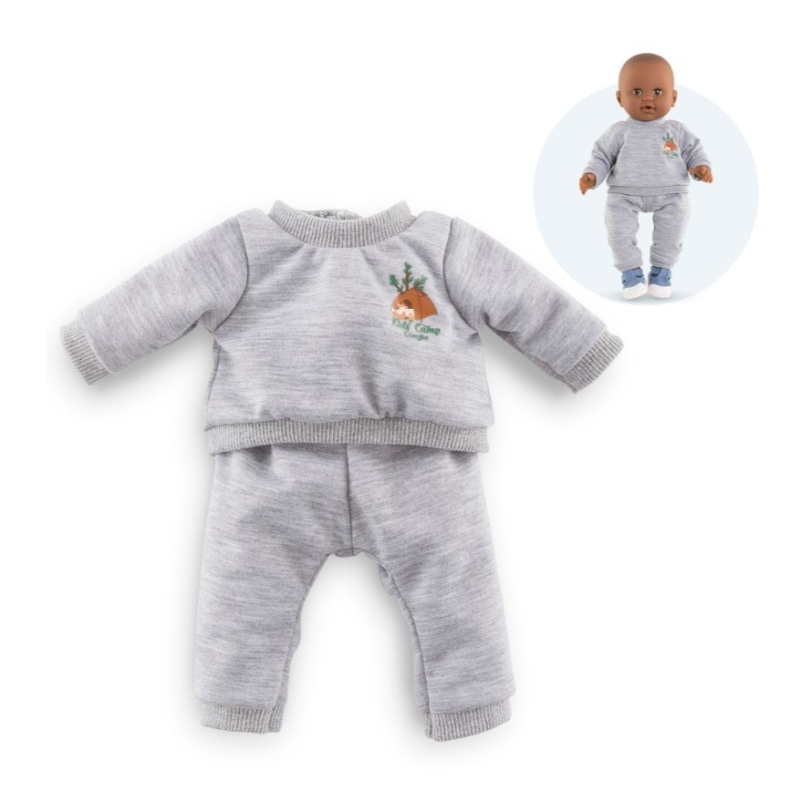 Mon grand poupon Corolle 36cm - Jogging gris 2 pièces